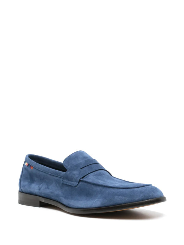 Paul Smith Figino Loafers – Premium Blue Suede Slip-On Loafers with 'Artist Stripe' Detail
