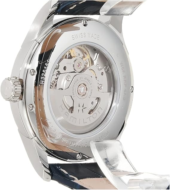 Hamilton Jazzmaster Viewmatic H32515641 – 40mm Swiss Automatic Watch, Blue Dial & Leather Strap
