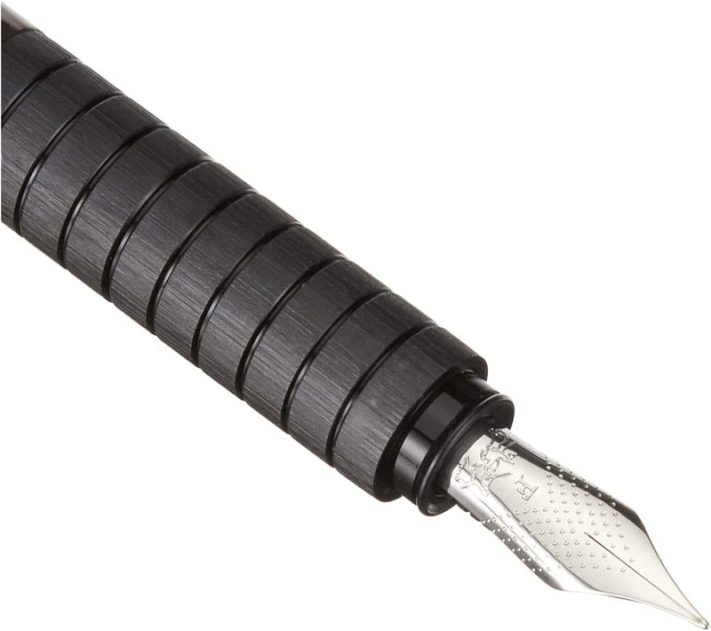 Faber-Castell Essentio 148481 Fountain Pen – Aluminium Black | Premium Writing Instrument with Stainless Steel Nib