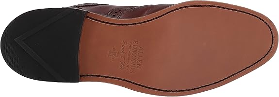 Allen Edmonds Men's Strand Cap-Toe Oxford – Dark Chili Leather Dress Shoe with Brogue Detailing – Handcrafted in USA