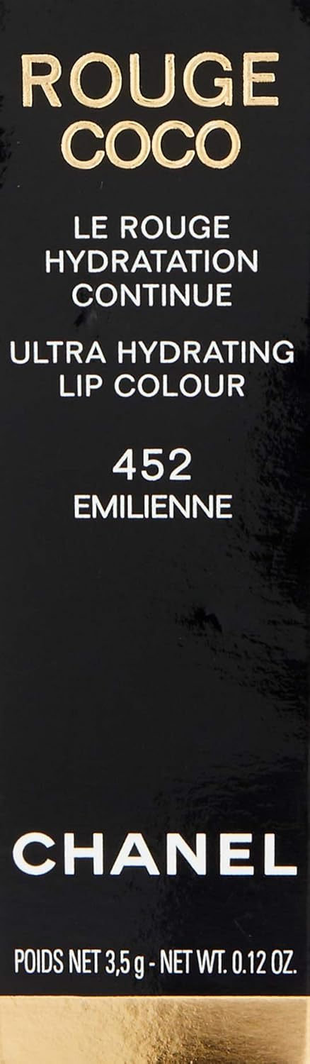 Chanel Rouge Coco Shine Lipstick – No. 452 Emilienne (Limited Edition) | Hydrating Sheer Lipshine, 0.11 oz