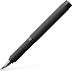 Faber-Castell Essentio 148481 Fountain Pen – Aluminium Black | Premium Writing Instrument with Stainless Steel Nib