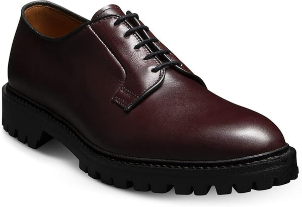 Allen Edmonds Men's Lennon Derby Lug Oxford – Burgundy Leather Dress Shoe with CustomCork Insole and Lug Sole – Handcrafted in USA