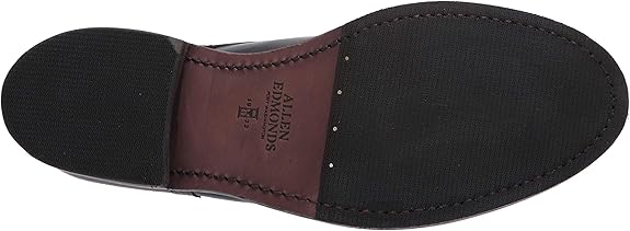 Allen Edmonds Men's Cyrus Derby Loafer – Black Leather Dress Shoe with ShockForm™ Insole and Goodyear Welt – Handcrafted in USA