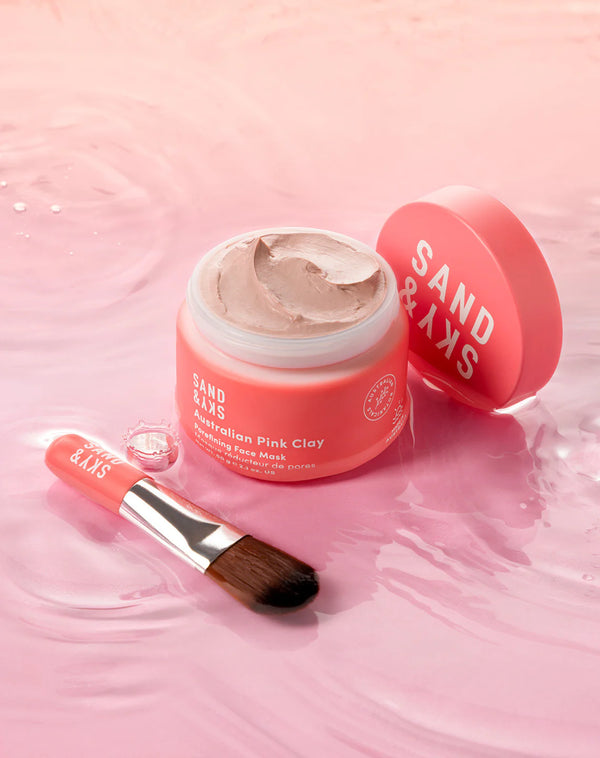 Sand & Sky Australian Pink Clay Porefining Face Mask  Purify. Perfect. Glow.