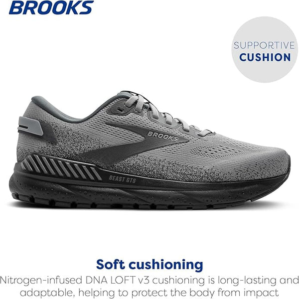 Brooks Men’s Beast GTS 24 – Maximum Support Running & Walking Shoes with GuideRails Technology for Stability and Comfort