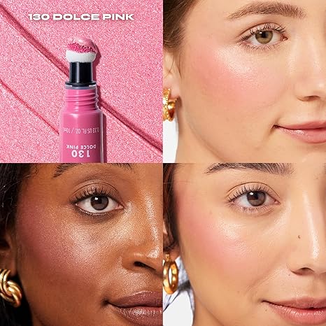 Milani Cheek Kiss Blush + Glow Highlighter - 130 Dolce Pink | Radiant & Buildable Flush