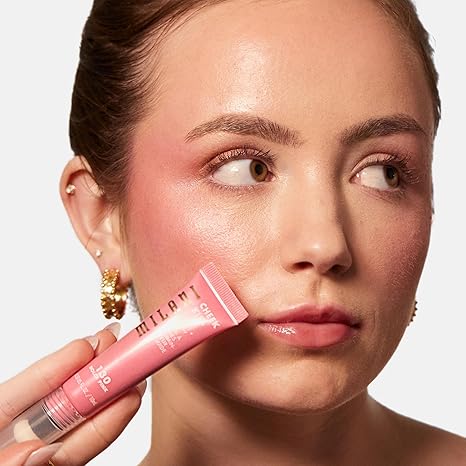 Milani Cheek Kiss Blush + Glow Highlighter - 130 Dolce Pink | Radiant & Buildable Flush