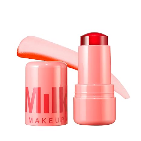 Milk Makeup Cooling Water Jelly Tint – Spritz | Hydrating Sheer Lip + Cheek Stain with Vegan Collagen, Aloe & Seawater | Long-Lasting, Dewy Tint for All Skin Types – 0.17 oz