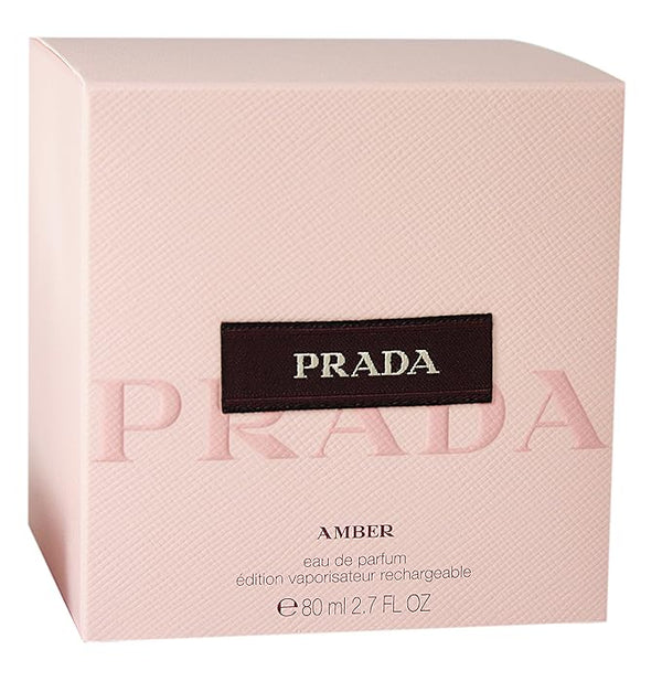 Prada Amber Eau De Parfum Spray for Women, 2.7 Ounce | Timeless Elegance in a Bottle
