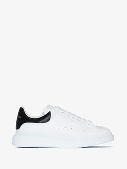 Alexander McQueen Oversized Sneaker – Luxe White/Black Leather Sneakers with Signature Chunky Sole